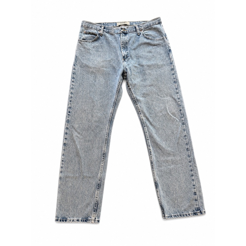 Wrangler Authentics Men's 37x32 Straight Leg Jeans Light Wash Classic Denim